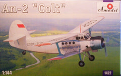 1/144 scale Russian An-2 "Colt" bi-plane model aircraft kit.