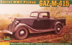 1/72 Gaz-M-415 WW 2 Soviet military pick-up truck model kit.