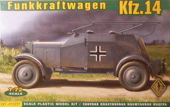 1/72 scale WW 2 German Kfz.14 radio car model kit.