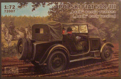 1/72 Polski Fiat 508/111 Early military model car kit.