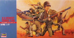 1/72 WW 2 U.S. Infantry combat team military figures.