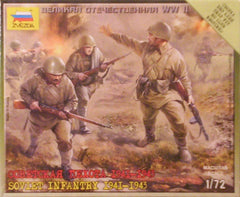 1/72 WW 2 Soviet Infantry military figures 1941 - 1943.