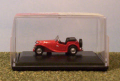 1/76 / OO gauge MG TC (red) die cast model car.