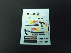 1/64 / HO BMW Z4 M Coupe GT3 Red Bull slot car decals.