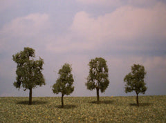 Alder 2" Pro Series 4 Pk. trees for dioramas & slot car layouts.