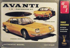 1/25 Avanti 3 in 1 customizing plastic model car kit.