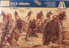 1/72 WW 2 D.A.K. Infantry military figures.