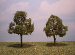 Deciduous 3.5"-4" Premium Series 2 Pk. trees for dioramas.