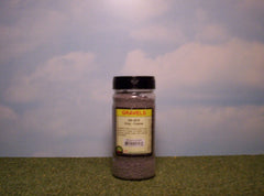 Grey coarse gravel scenic material for dioramas & slot car layouts.