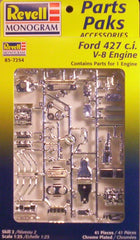 1/25 Parts Paks Ford 427 V8 engine model car kit.