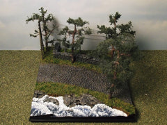 1/72 military diorama kit "Road By The Lake".