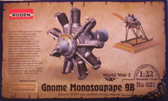 1/32 Gnome Monosoupape 9B aircraft engine model kit.
