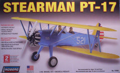 1/48 Stearman PT-17 plastic bi-plane model kit.