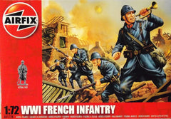 1/72 WW 1 French Infantry military figures.