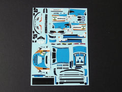 1/64 / HO Audi R8 GT3 slot car decals.