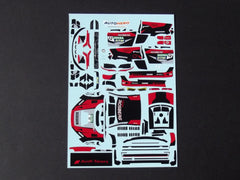 1/64 / HO Audi R8 GT3 slot car decals.