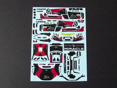 1/64 / HO Audi R8 GT3 slot car decals.