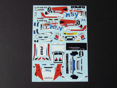 1/64 / HO Audi R8 GT3 slot car decals.