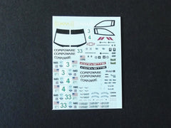 1/64 / HO Corvette C6-R slot car decals