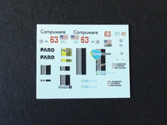 1/64 / HO Corvette C6-R slot car decals
