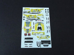 1/64 / HO Corvette C8-R slot car decals.