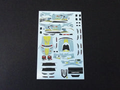 1/64 / HO Corvette C8-R slot car decals.