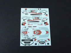 1/64 / HO Corvette C8-R slot car decals.