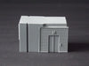 HO slot car pit lane control tower.