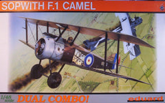 1/48 Sopwith F.1 Camel, Dual Combo military model kit.