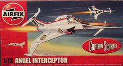 1/72 scale Angel Interceptor jet plastic model kit.