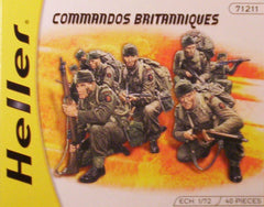 1/72 WW 2 British Commando military figures.