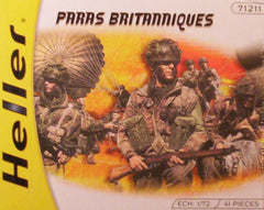 1/72 WW 2 British Paratrooper military figures.