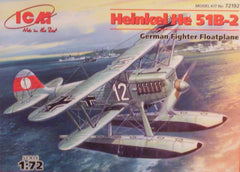 1/72 Heinkel He 51B - 2 floatplane model aircraft kit.