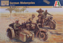 1/72 WW 2 German motorcycles military model kit.