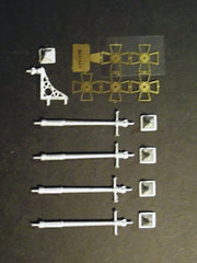 1/72 non-working street lamp diorama accessories.