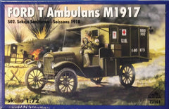 1/72 WW 1 Ford Model T Ambulance military model truck kit.