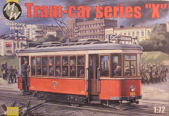1/72 scale Russian streetcar plastic model kit.