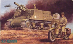 1/76 WW 2 US Army M7B1 Priest  AFV & motorcycle model kit. 