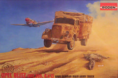 1/72 WW 2 German Opel Blitz cargo truck model kit.