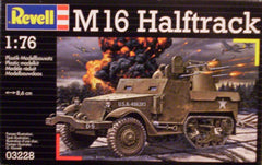1/76 M16 WW 2 US Army halftrack military vehicle model kit.