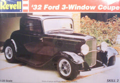 1/25 1932 3 - window coupe hot rod model car kit.