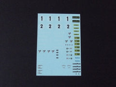 1/64 / HO Alfa Romeo T33/3 slot car decals.