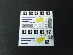 1/64 / HO Alfa Romeo Giulia GTV 1968 slot car decals.