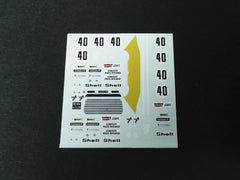 1/64 / HO Alfa Romeo Giulia GTV 1971 slot car decals.