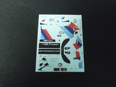 1/64 / HO BMW Z4 M Coupe GT3 M Power #56 slot car decals.