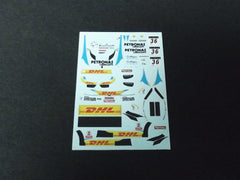 1/64 / HO BMW Z4 GT3 Petronas / DHL slot car decals.