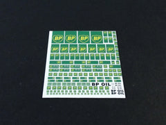 1/64 / HO slot car decals, BP sponsor logos.
