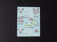 1/64 / HO Cobra Daytona slot car decals.
