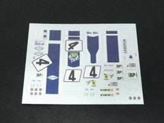 1/64 / HO Corvette C3 slot car decals.