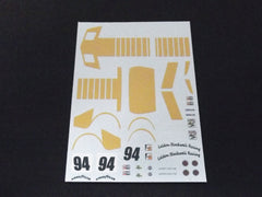 1/64 / HO Corvette C3 slot car decals.